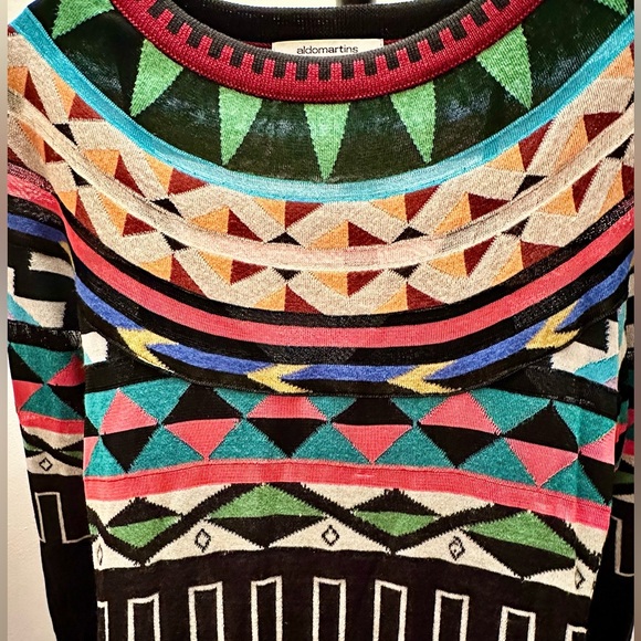 Anthropologie Aldomartins Lucerne Multicolor Sweater Dress Size XS - Picture 6 of 16